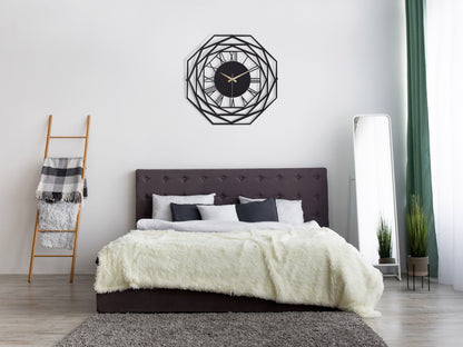 Muyika Repido Oversized Metal Wall Clock 20" | Silent Motor