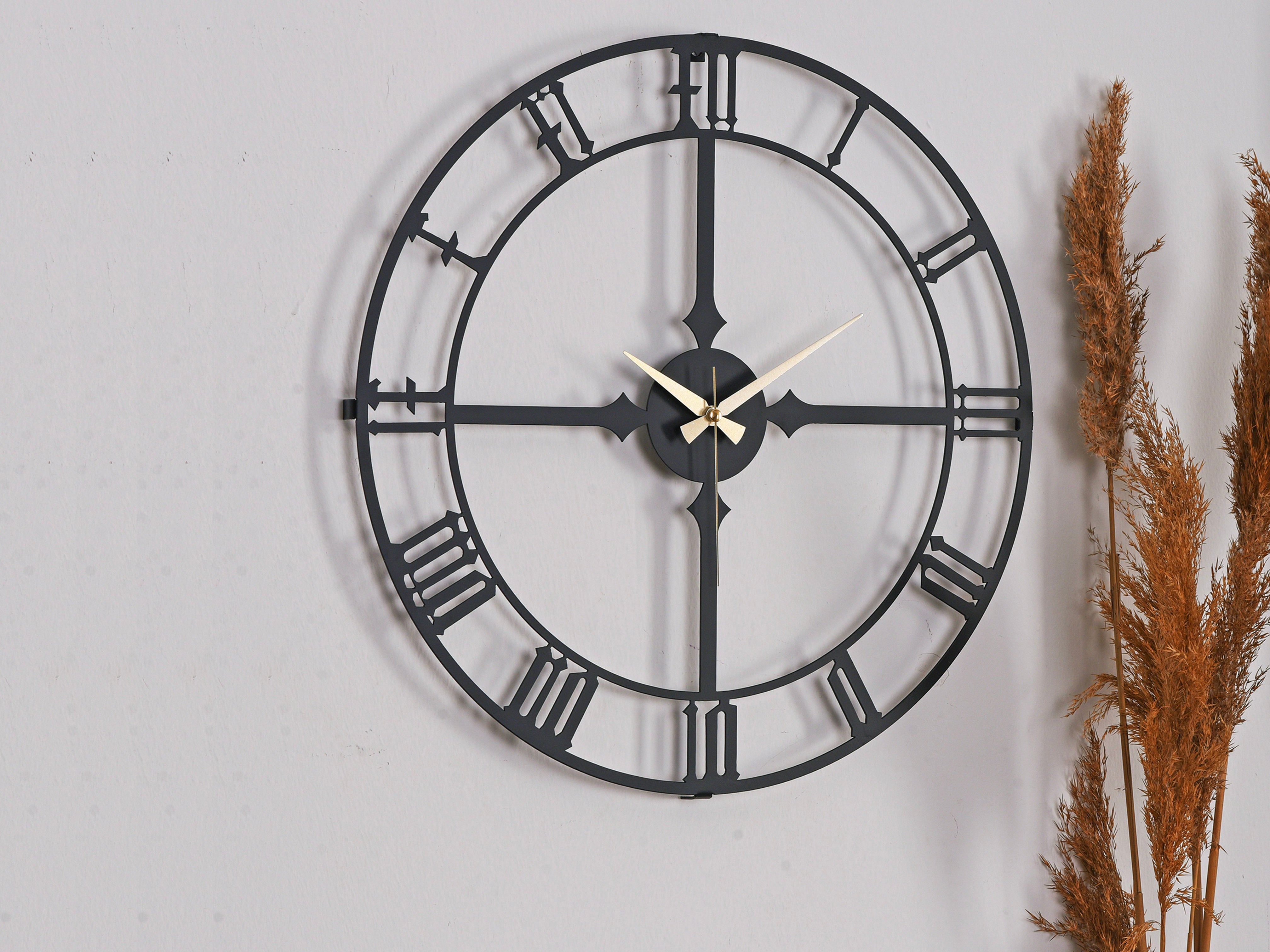 Muyika Stile Oversized Metal Wall Clock 20